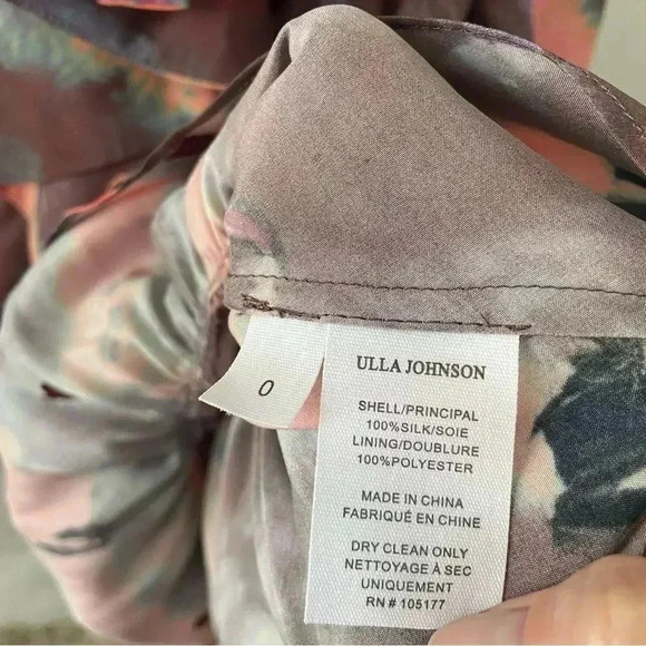 NWT Ulla Johnson Semira Silk‎ Tie-Dyed Mini Dress size 0 - Picture 11 of 12